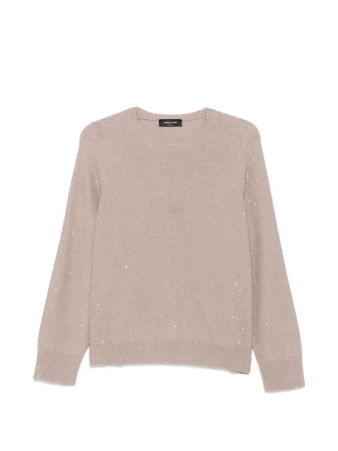 Fabiana Filippi sequin-embellished sweater Neutrals MAD216F097D296