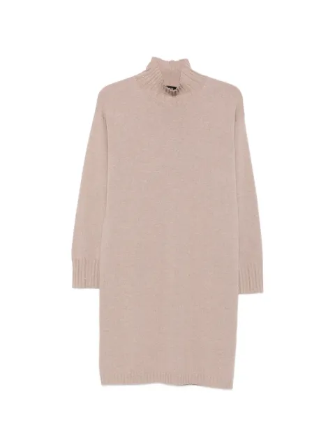 Fabiana Filippi high-neck knitted mini dress Neutrals ABD216F121M281