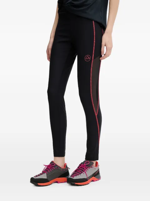 La Sportiva Triumph mesh-panelled flatlock-stitch trousers Black ZARG023