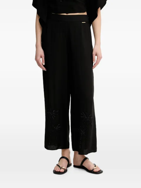 Lola Casademunt bead-embellished wide-leg trousers Black LS2614005