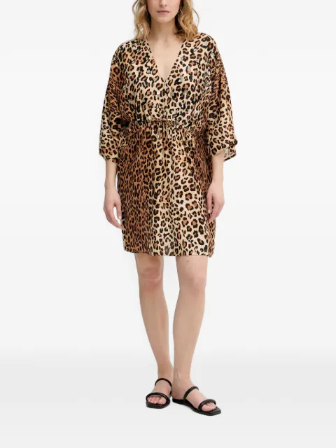 Lola Casademunt leopard-print sequin-embellished mini dress Neutrals LS2616015