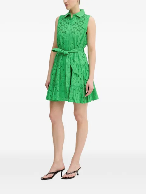 Lola Casademunt Swiss-embroidery tiered mini dress Green LS2616037