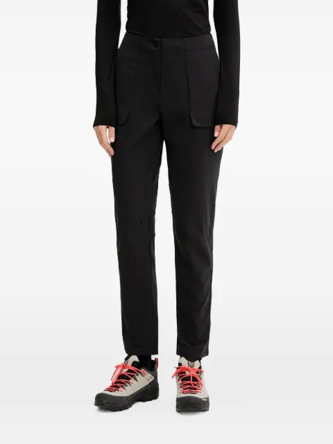 JACK WOLFSKIN logo-print hiking pants Black A65859