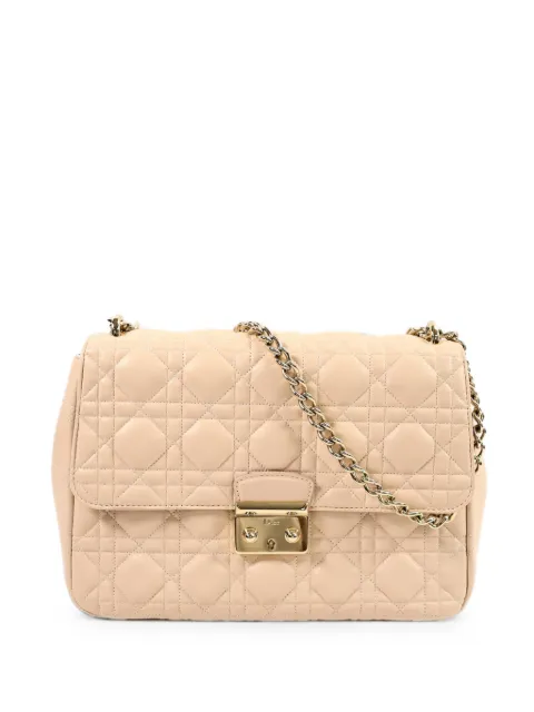 Christian Dior Pre-Owned Miss Dior Cannage shoulder bag Neutrals MISSDIORMEDIUMFLAPBAG