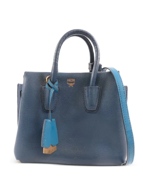 MCM Pre-Owned 2-way leather shoulder bag Blue 2WAYSHOULDER