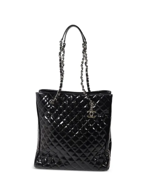 CHANEL Pre-Owned CC diamond-quilted leather shoulder bag Black SHOULDERBAG