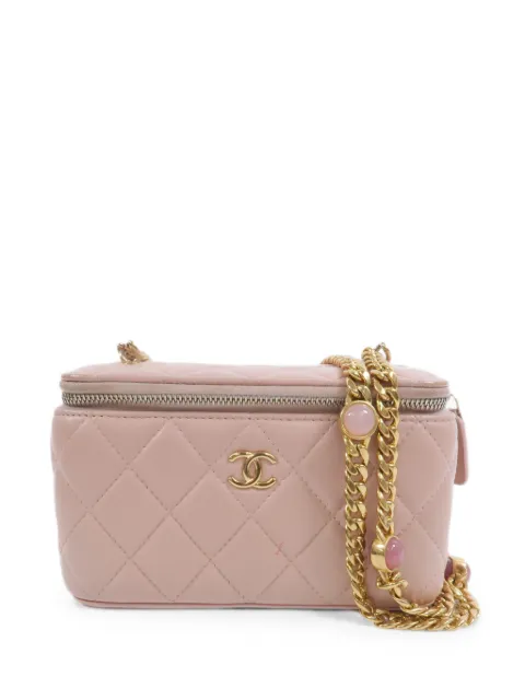 CHANEL Pre-Owned quilted shoulder bag Pink VANITYCASE