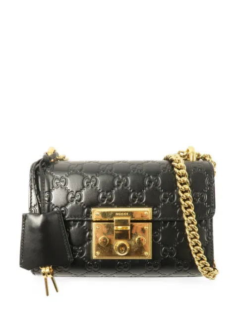 Gucci Pre-Owned small Padlock GG shoulder bag Black 409487