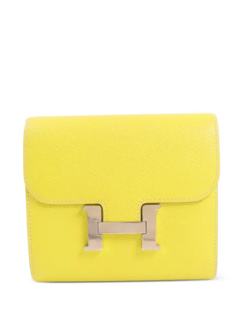 Hermès Pre-Owned Constance Slim Epsom wallet Yellow P9R
