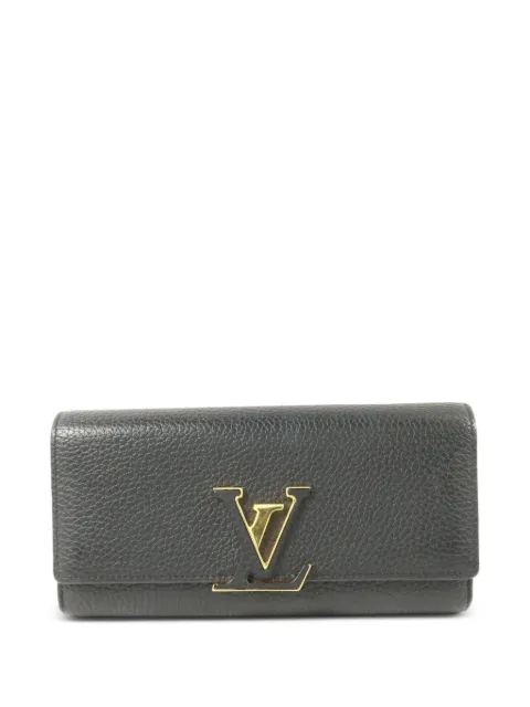 Louis Vuitton Pre-Owned Capucines leather wallet Black M61248