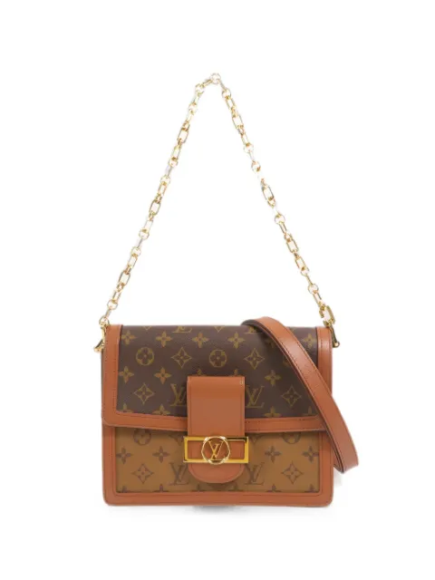Louis Vuitton Pre-Owned Dauphine MM Monogram Reverse shoulder bag Brown M44391