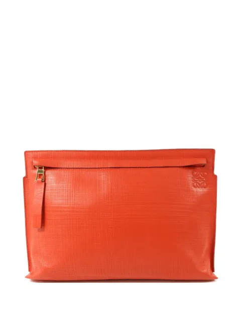 Loewe Pre-Owned T Pouch leather clutch bag Red TPOUCH