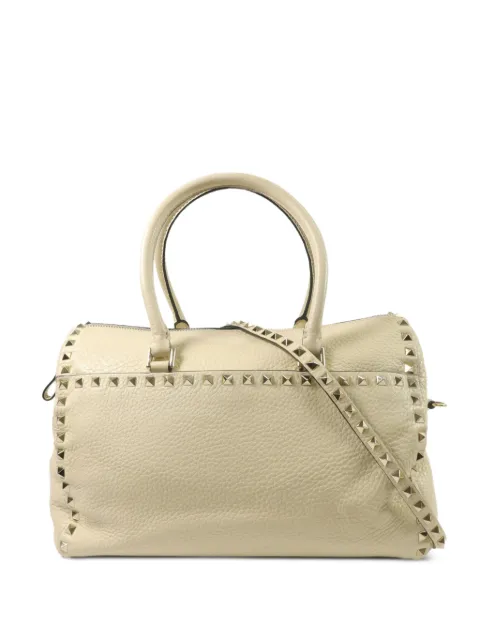 Valentino Garavani Pre-Owned Rockstud shoulder bag Neutrals SHOULDERBAG