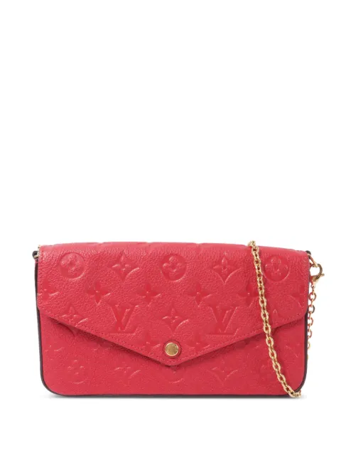 Louis Vuitton Pre-Owned Pochette Felicie monogram-pattern shoulder bag Red M63700