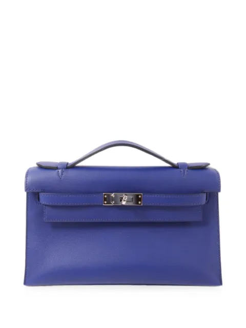 Hermès Pre-Owned 2015 Kelly Pochette tote bag Blue T73PHW