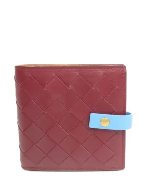 Bottega Veneta Pre-Owned Intrecciato leather wallet Red WALLET