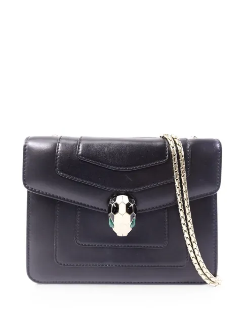 Bvlgari Pre-Owned small Serpenti Forever chain shoulder bag Black SERPENTIFOREVERSMALL