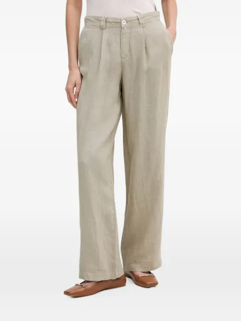 Marc Aurel pleated wide-leg trousers Green 1332A10564