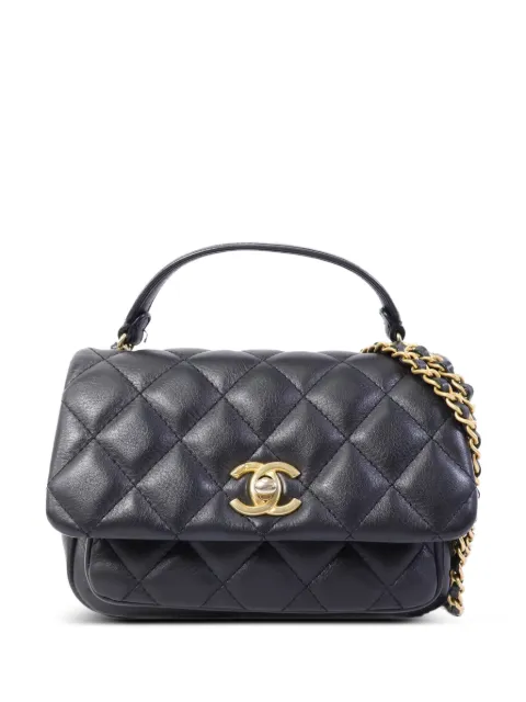 CHANEL Pre-Owned CC turn-lock shoulder bag Black CHAINSHOULDER