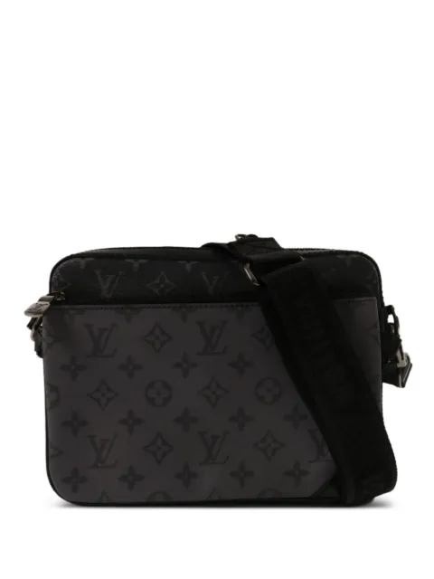 Louis Vuitton Pre-Owned Trio Messenger Monogram Eclipse shoulder bag Black M69443