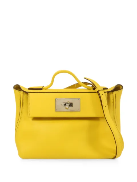 Hermès Pre-Owned 2022 Mini 24/24 Jaune Citron tote bag Yellow U9OGHW