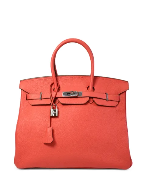 Hermès Pre-Owned 35 Birkin handbag Orange PT5PHW