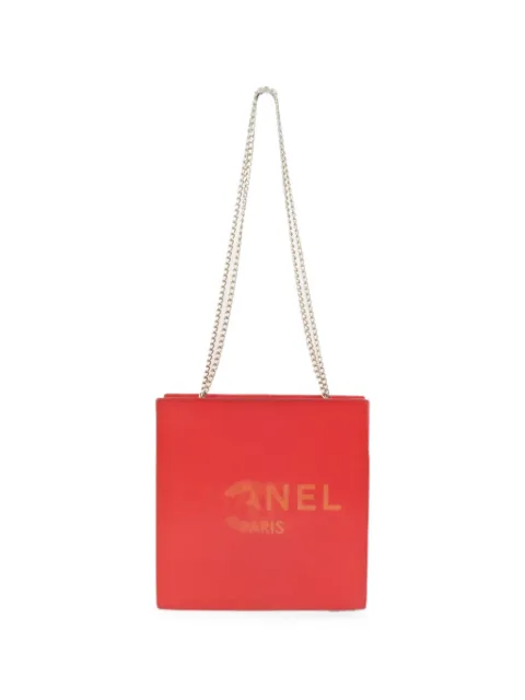 CHANEL Pre-Owned holographic-CC shoulder bag Red HOLOGRAPHICCC
