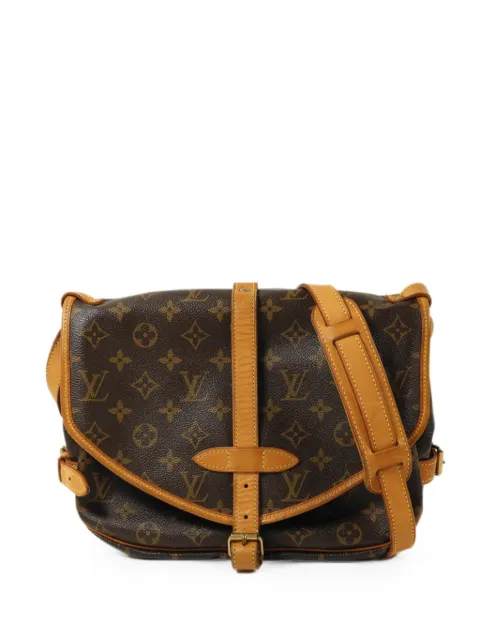 Louis Vuitton Pre-Owned 30 Monogram Saumur shoulder bag Brown M42256