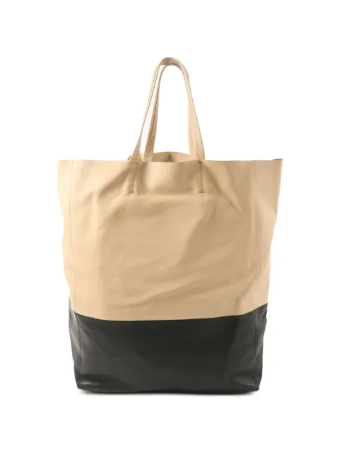 Celine Pre-Owned small Cabas leather tote bag Neutrals CABASSMALL