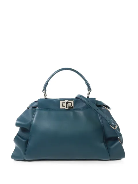 Fendi Pre-Owned Peekaboo Wave shoulder bag Green BBN244