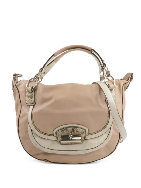 Coach Vintage embossed-leather shoulder bag Neutrals B122019307