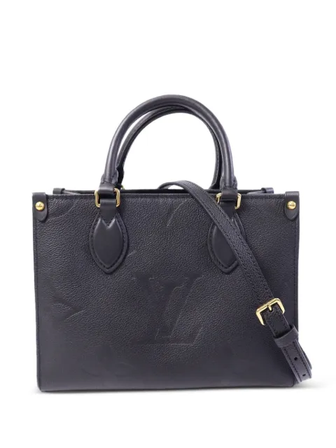 Louis Vuitton Pre-Owned OnTheGo Monogram-Empreinte tote bag Black M45654
