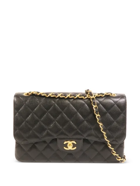 CHANEL Pre-Owned large Classic chain quilted shoulder bag Black A58600