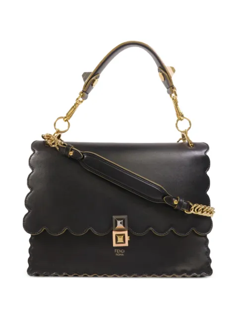 Fendi Pre-Owned Kan I scalloped tote bag Black 8BT283OZC