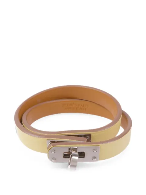 Hermès Pre-Owned 2022 Kelly Double Tour bracelet Yellow U