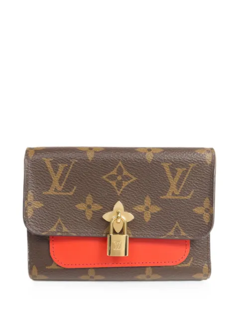 Louis Vuitton Pre-Owned Monogram Flower Lock wallet Brown M62567