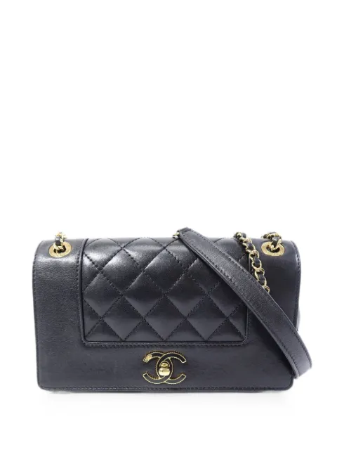 CHANEL Pre-Owned CC turn-lock shoulder bag Black CHAINSHOULDER