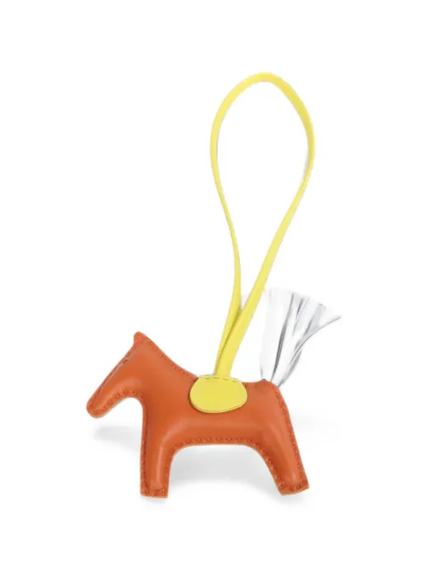 Hermès Pre-Owned 2022 PM Rodeo horse bag charm Orange U3B9R08