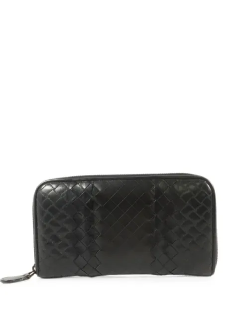 Bottega Veneta Pre-Owned lambskin wallet Black LONGWALLET