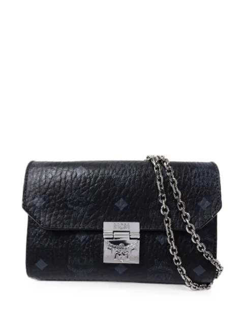 MCM Pre-Owned Millie Visetos shoulder bag Black MYZ7SME04