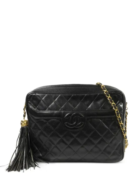 CHANEL Pre-Owned Chain CC crossbody bag Black VINTAGECHAINSHOULDERBAG