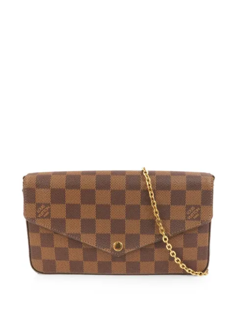 Louis Vuitton Pre-Owned Pochette Felicie Damier cross body bag Brown N40492
