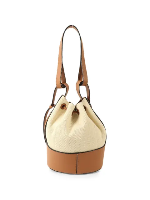 Loewe Pre-Owned Balloon drawstring-fastening bucket bag Neutrals A710C31X34