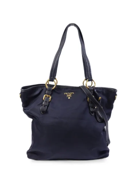 Prada Pre-Owned buckled shoulder bag Blue BR4365