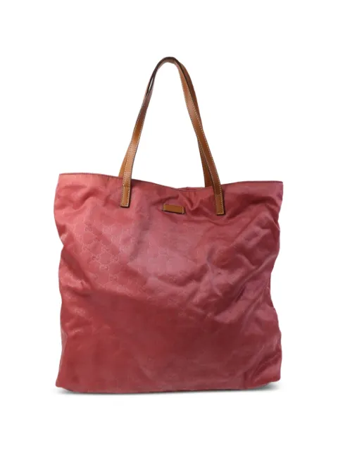 Gucci Pre-Owned GG nylon tote bag Red 295252