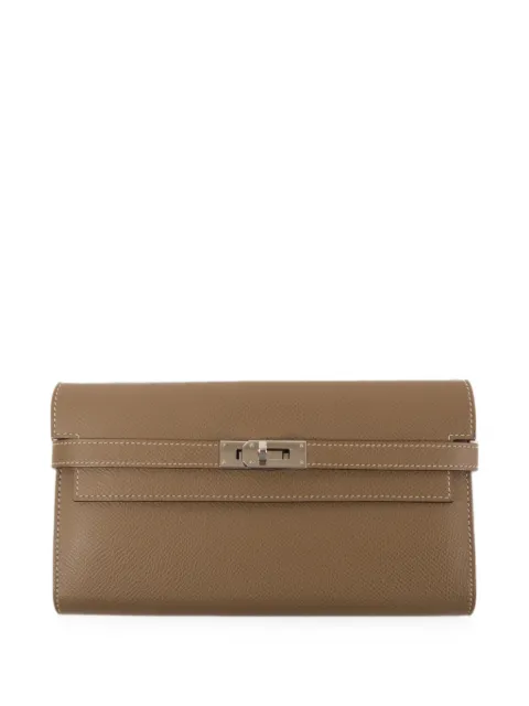 Hermès Pre-Owned 2017 long Kelly wallet Neutrals A18PHW