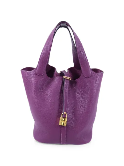 Hermès Pre-Owned MM Picotin tote bag Purple ZP9GHW