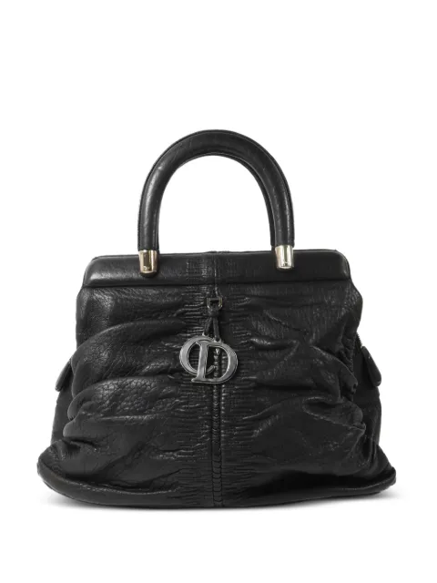 Christian Dior Pre-Owned Karenina leather tote bag Black 2181500071672