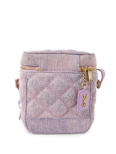 Saint Laurent Pre-Owned 1980s Paris quilted vanity shoulder bag Purple PMR649779