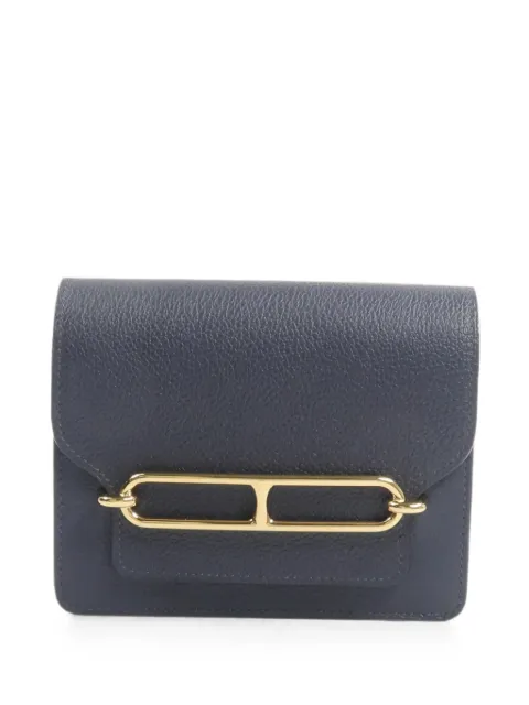 Hermès Pre-Owned 2021 slim Roulis wallet Blue Z2ZGHW